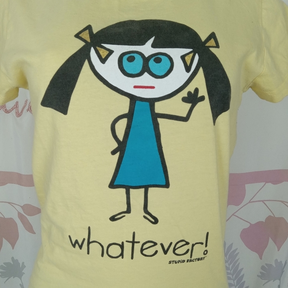 Stupid Factory tshirt Yellow Size Large - Picture 2 of 6